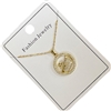 295WN  CIRCLE SWAN IN CENTER NECKLACE