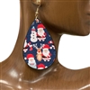 3001 SANTA CLAUS BLUE EARRINGS
