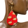 300JB  CHRISTMAS TEARDROP JINGLE BELL EARRINGS