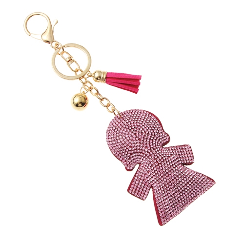 31056 GIRL RHINESTONE KEYCHAIN