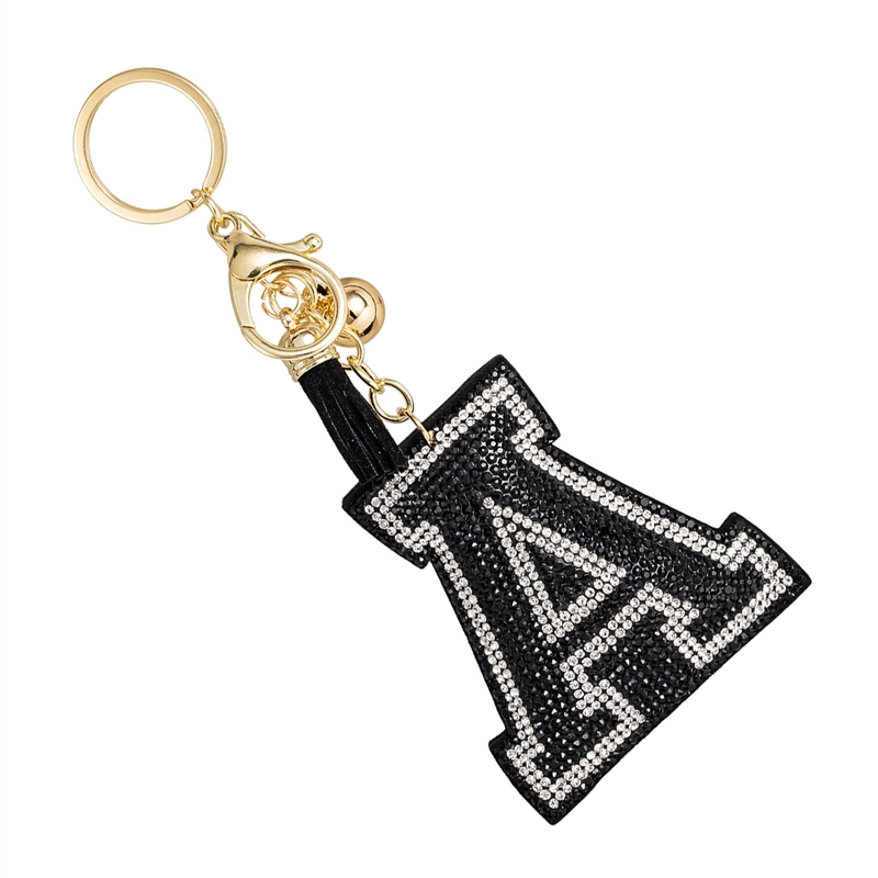 31312 RHINESTONE "A" KEYCHAIN