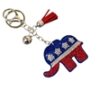 31475 AMERICAN FLAG ELEPHANT KEYCHAIN