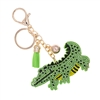 31486 GREEN RHINESTONE CROCODILE KEY CHAIN