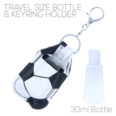 31529WH SOCCER SANITIZER BOTTLE KEY CHAIN