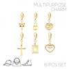 31888 MULTIPURPOSE CHARMS 6PCS SET