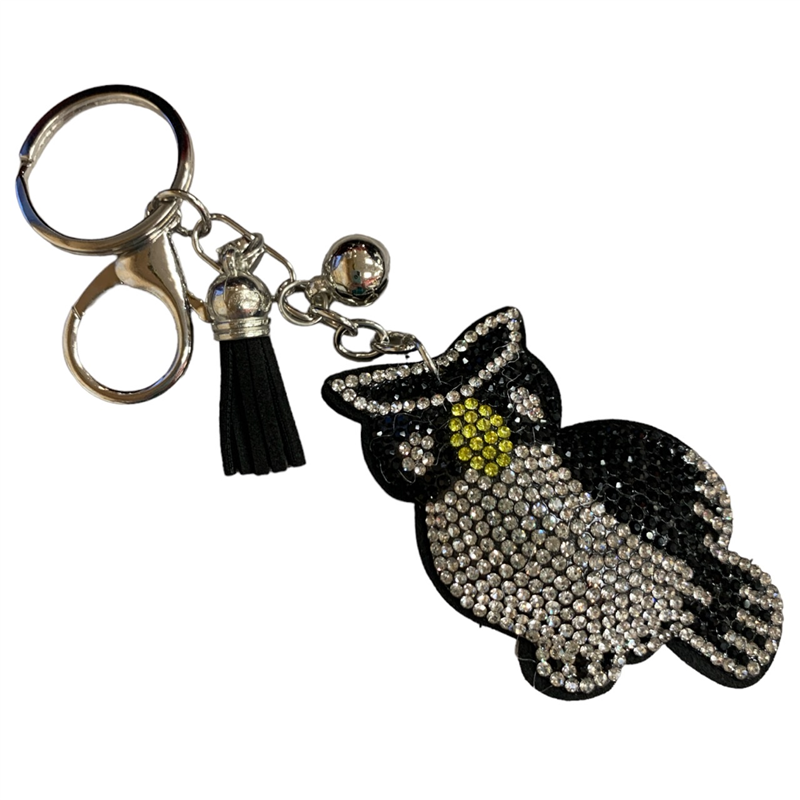 331OW RHINESTONE OWL KEYCHAIN