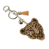 363CH CHEETAH RHINESTONE KEYCHAIN