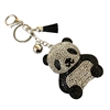 363PD PANDA RHINESTONE KEYCHAIN