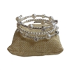 370PM  PEARL MEMORY WIRE BRACELET