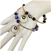 4006EE CIRCLE  EVIL EYE BEADED BRACELET