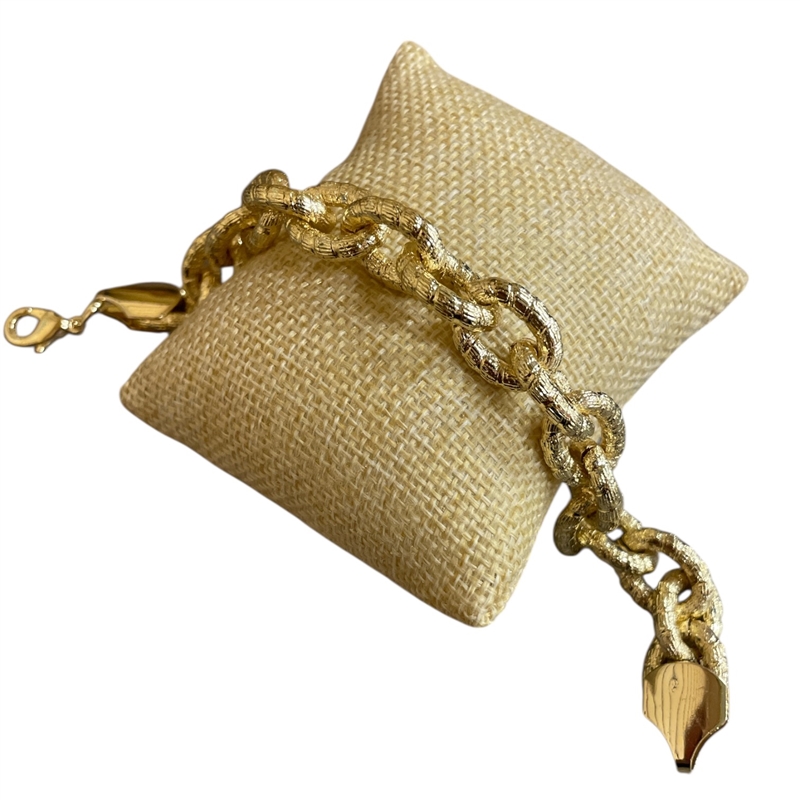 482  14K GOLD PLATED CHAIN LINK  BRACELET