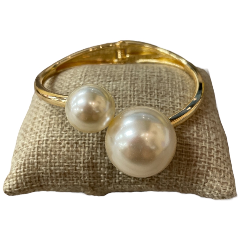 48PT  TWO PEARLS SHINY  BRACELET