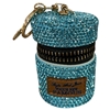 50BE  BLUE MULTI MINI HANDBAG RHINESTONE KEYCHAIN