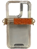 510OR  ORANGE  RHINESTONE ADJUSTABLE PHONE HOLDER