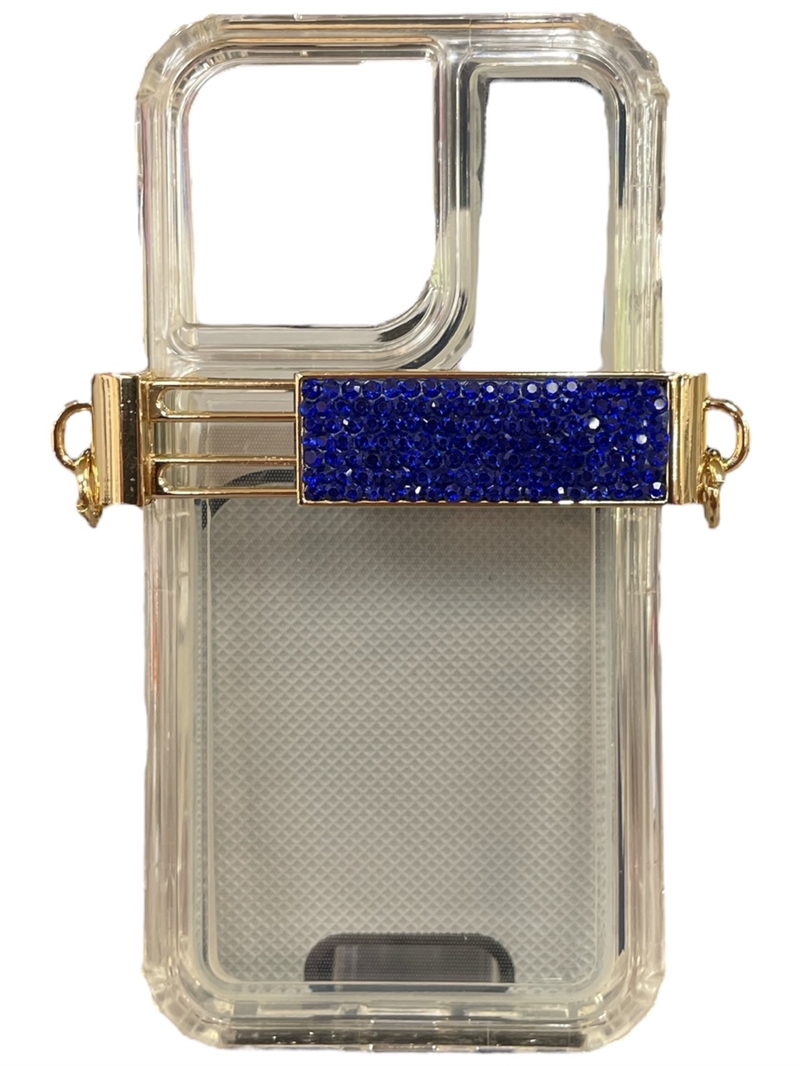 510RB  ROYAL BLUE RHINESTONE ADJUSTABLE PHONE HOLDER