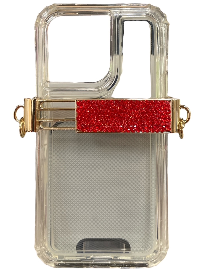 510RD  RED RHINESTONE ADJUSTABLE PHONE HOLDER