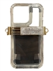 510SL  SILVER  RHINESTONE ADJUSTABLE PHONE HOLDER