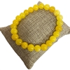 535YW  8MM SHINY YELLOW  MIX SEMI-PRECIOUS STONE BRACELET