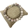 542MN  8MM  MATTE NUDE  SEMI-PRECIOUS STONE BRACELET