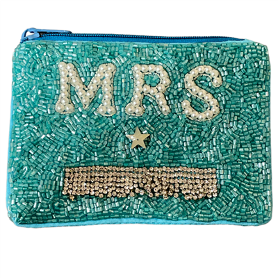 60-0207 MRS PEARL  SEED BEAD COIN PURSE
