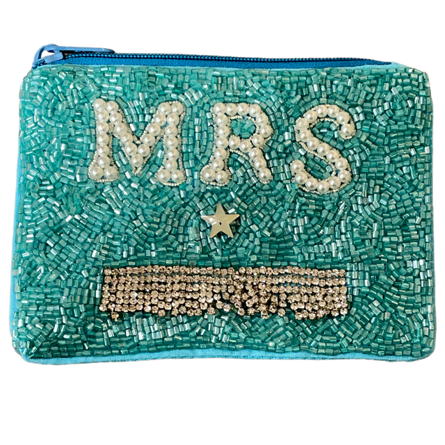 60-0207 MRS PEARL  SEED BEAD COIN PURSE