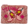 60-0210P PINK YEEHAW SEED BEAD COIN PURSE