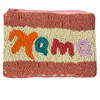 60-0363  MAMA  SEED BEAD ZIP CLOSURE COIN PURSE