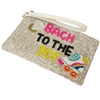 60-0404   BACH TO THE   SEED BEAD ZIP TOP CLOSURE WRISTLET