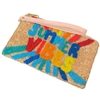 60-0424 SUMMER VIBES  SEED BEAD ZIP TOP CLOSURE WRISTLET