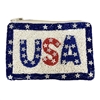 60-0567 USA SEED BEADS ZIPPER CLOSURE COIN PURSE