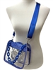 60-0582RB  RHINESTONES CLEAR ROYAL BLUE CROSSBODY BAG