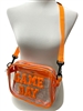 60-0593OG  GAMEDAY CLEAR ORANGE  CROSSBODY BAG