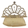 60156 MEDIUM CLEAR RHINESTONE TIARA