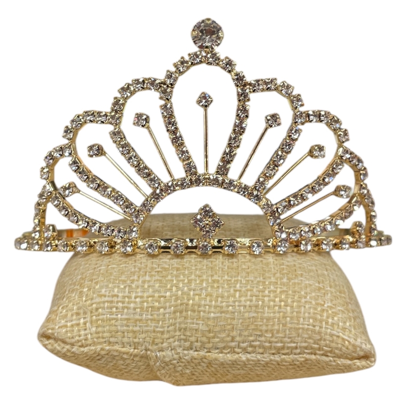 60156 MEDIUM CLEAR RHINESTONE TIARA