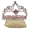60393 MEDIUM PINK HAPPY BIRTHDAY SILVER TIARA
