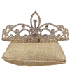 60511 GOLD SHORT CENTERED TEARDROP WAVES TIARA