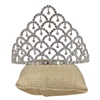60540 MEDIUM RHINESTONE SILVER TIARA