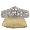 60594 CLEAR RHINESTONE SILVER TIARA