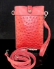 6060BR TEXTURED RED CROSS BODY BAG