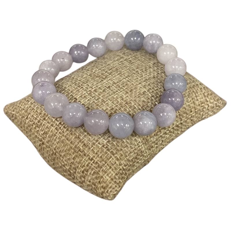 618SP 10MM SHINY PURPLE SEMI-PRECIOUS STONE BRACELET