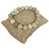 6191GN  10MM SHINY LIGHT GREEN  SEMI-PRECIOUS STONE BRACELET