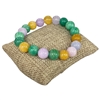 6194M 10MM SHINY MULTI SEMI-PRECIOUS STONE BRACELET