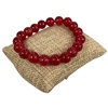 6196RC 10MM SHINY RUSTIC COLOR  SEMI-PRECIOUS STONE BRACELET