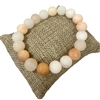 621PC 10MM PEACH SEMI- PRECIOUS STONE BRACELET