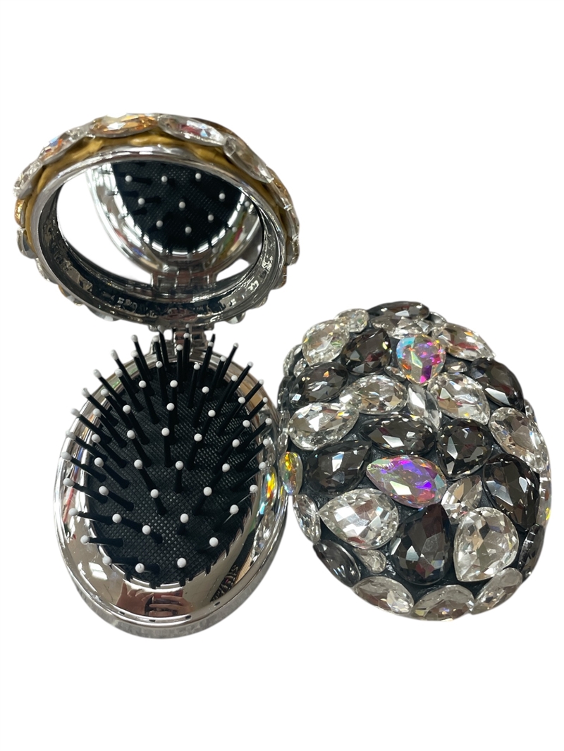 627BC  BLACK CLEAR  STONE BRUSH & MIRROR
