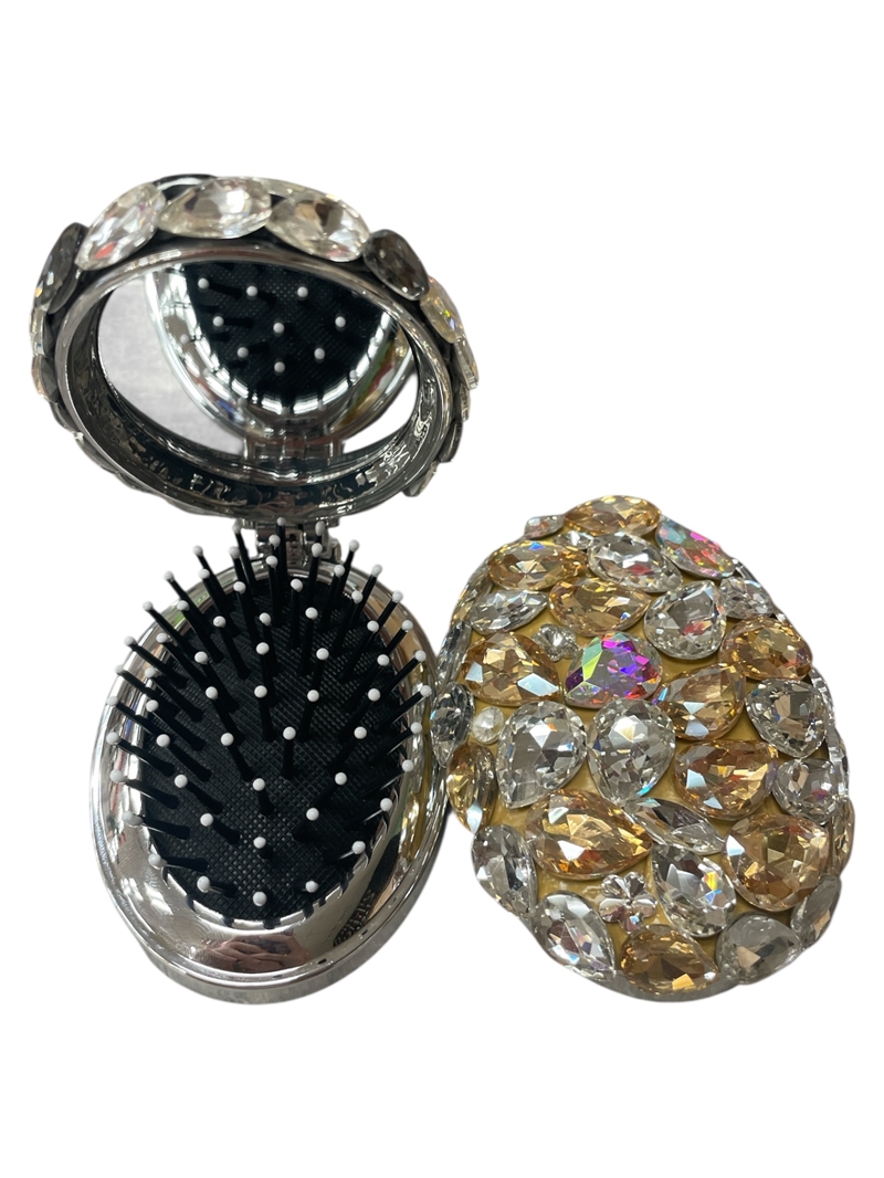 627C CHAMPAGNE  STONE BRUSH & MIRROR