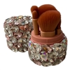 629PK CRYSTAL PINK TRAVEL MAKE UP BRUSH SET