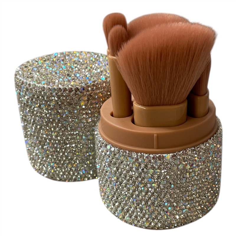 630AB CRYSTAL AB TRAVEL MAKE UP BRUSH SET