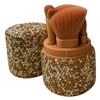 630BR CRYSTAL BROWN TRAVEL MAKE UP BRUSH SET