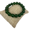 630GN 10MM GREEN SEMI- PRECIOUS STONE BRACELET